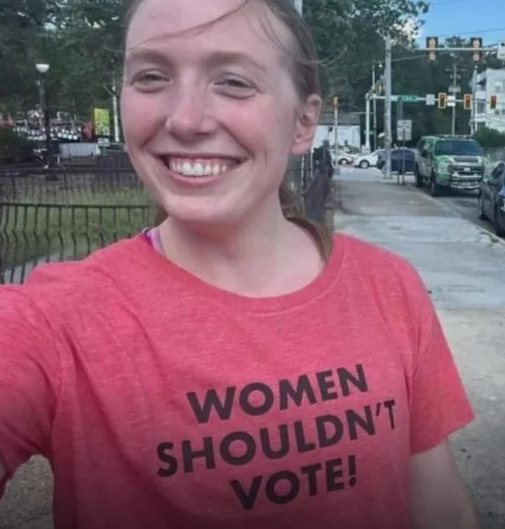 Women want to Vote? Then accept the draft if called upon.